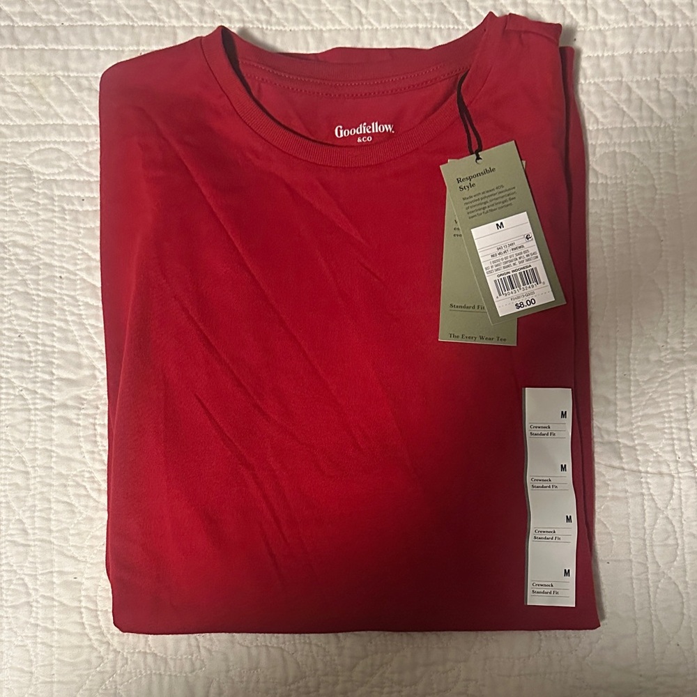 Goodfellow & Co Men's Vibrant Red Short Sleeve Tee